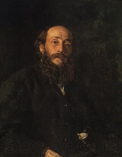 llya Yefimovich Repin Portrait of painter Nikolai Nikolayevich Ghe Germany oil painting art
